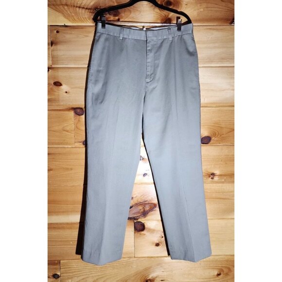 LL Bean Chino Classic Fit Pants 33X29 100% Cotton Covered Back Pocket - Picture 5 of 9